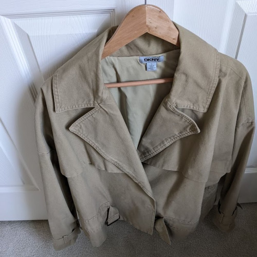 DKNY - Trenchcoat Style Double Breasted Jacket - EUC